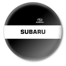 Значок с принтом SUBARU SPORT в Кировске,  металл | круглая форма, металлическая застежка в виде булавки | Тематика изображения на принте: subaru | автомобильные | машины | субару
