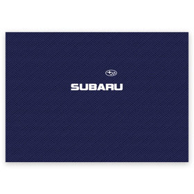 Поздравительная открытка с принтом SUBARU CARBON в Кировске, 100% бумага | плотность бумаги 280 г/м2, матовая, на обратной стороне линовка и место для марки
 | subaru | автомобильные | машины | субару