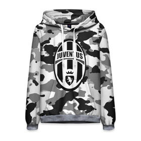 Мужская толстовка 3D с принтом FC Juventus Camouflage в Кировске, 100% полиэстер | двухслойный капюшон со шнурком для регулировки, мягкие манжеты на рукавах и по низу толстовки, спереди карман-кенгуру с мягким внутренним слоем. | Тематика изображения на принте: football | italia | juve | juventus | logo | sport | арт | италия | лига | лого | спорт | текстура | фк | футбол | футбольный клуб | эмблема | ювентус