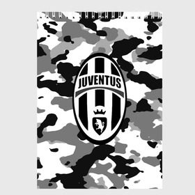 Скетчбук с принтом FC Juventus Camouflage в Кировске, 100% бумага
 | 48 листов, плотность листов — 100 г/м2, плотность картонной обложки — 250 г/м2. Листы скреплены сверху удобной пружинной спиралью | Тематика изображения на принте: football | italia | juve | juventus | logo | sport | арт | италия | лига | лого | спорт | текстура | фк | футбол | футбольный клуб | эмблема | ювентус