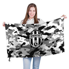 Флаг 3D с принтом FC Juventus Camouflage в Кировске, 100% полиэстер | плотность ткани — 95 г/м2, размер — 67 х 109 см. Принт наносится с одной стороны | football | italia | juve | juventus | logo | sport | арт | италия | лига | лого | спорт | текстура | фк | футбол | футбольный клуб | эмблема | ювентус