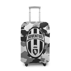 Чехол для чемодана 3D с принтом FC Juventus Camouflage в Кировске, 86% полиэфир, 14% спандекс | двустороннее нанесение принта, прорези для ручек и колес | Тематика изображения на принте: football | italia | juve | juventus | logo | sport | арт | италия | лига | лого | спорт | текстура | фк | футбол | футбольный клуб | эмблема | ювентус