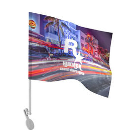 Флаг для автомобиля с принтом Никита в стиле GTA в Кировске, 100% полиэстер | Размер: 30*21 см | game | grand theft auto v | gta 5 | gta online | gta v | город | игры | имена | никита