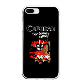 Чехол для iPhone 7Plus/8 Plus матовый с принтом Cuphead в Кировске, Силикон | Область печати: задняя сторона чехла, без боковых панелей | Тематика изображения на принте: cuphead | капхед | компьтерная игра