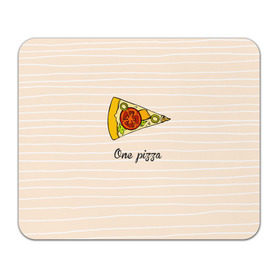 Коврик прямоугольный с принтом One Love, One Pizza в Кировске, натуральный каучук | размер 230 х 185 мм; запечатка лицевой стороны | Тематика изображения на принте: 