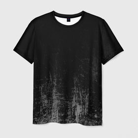 Мужская футболка 3D с принтом Black Grunge в Кировске, 100% полиэфир | прямой крой, круглый вырез горловины, длина до линии бедер | grunge | абстракция | гранж | черный