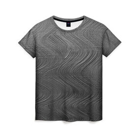Женская футболка 3D с принтом Gray paint в Кировске, 100% полиэфир ( синтетическое хлопкоподобное полотно) | прямой крой, круглый вырез горловины, длина до линии бедер | 