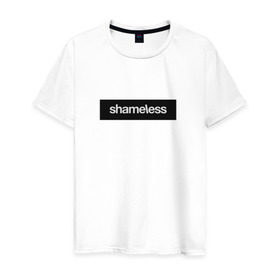 Мужская футболка хлопок с принтом Shameless в Кировске, 100% хлопок | прямой крой, круглый вырез горловины, длина до линии бедер, слегка спущенное плечо. | shameless. | бесстыдники | бесстыжие | бесстыжих