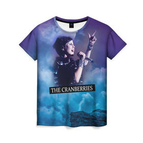 Женская футболка 3D с принтом The Cranberries в Кировске, 100% полиэфир ( синтетическое хлопкоподобное полотно) | прямой крой, круглый вырез горловины, длина до линии бедер | cranberries | долорес о риордан | крэнберрис