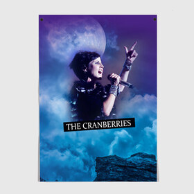 Постер с принтом The Cranberries в Кировске, 100% бумага
 | бумага, плотность 150 мг. Матовая, но за счет высокого коэффициента гладкости имеет небольшой блеск и дает на свету блики, но в отличии от глянцевой бумаги не покрыта лаком | cranberries | долорес о риордан | крэнберрис