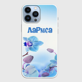 Чехол для iPhone 13 Pro Max с принтом Лариса в Кировске,  |  | flower | name | spring | букет | весна | имена | имя | лариса | природа | узор | цветочный | цветы