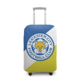 Чехол для чемодана 3D с принтом Leicester City FC в Кировске, 86% полиэфир, 14% спандекс | двустороннее нанесение принта, прорези для ручек и колес | 