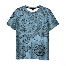 Мужская футболка 3D с принтом Paisley в Кировске, 100% полиэфир | прямой крой, круглый вырез горловины, длина до линии бедер | абстракция | узор | цветные | яркие