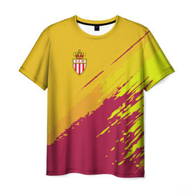 Мужская футболка 3D с принтом Monaco 2018 original в Кировске, 100% полиэфир | прямой крой, круглый вырез горловины, длина до линии бедер | football | soccer | монако