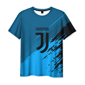 Мужская футболка 3D с принтом FC Juventus abstract style в Кировске, 100% полиэфир | прямой крой, круглый вырез горловины, длина до линии бедер | football | soccer | ювентус