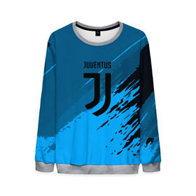 Мужской свитшот 3D с принтом FC Juventus abstract style в Кировске, 100% полиэстер с мягким внутренним слоем | круглый вырез горловины, мягкая резинка на манжетах и поясе, свободная посадка по фигуре | Тематика изображения на принте: football | soccer | ювентус