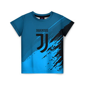 Детская футболка 3D с принтом FC Juventus abstract style в Кировске, 100% гипоаллергенный полиэфир | прямой крой, круглый вырез горловины, длина до линии бедер, чуть спущенное плечо, ткань немного тянется | football | soccer | ювентус