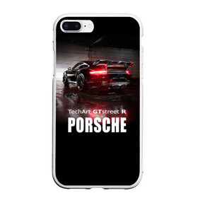 Чехол для iPhone 7Plus/8 Plus матовый с принтом Porsche GTstreet R в Кировске, Силикон | Область печати: задняя сторона чехла, без боковых панелей | auto | porsche 911 | turbo s | авто | автомобиль | машина | спорткар | суперкар | тачка