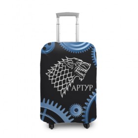 Чехол для чемодана 3D с принтом Старк Артур в Кировске, 86% полиэфир, 14% спандекс | двустороннее нанесение принта, прорези для ручек и колес | 