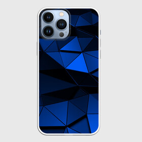 Чехол для iPhone 13 Pro Max с принтом Blue abstraction collection в Кировске,  |  | Тематика изображения на принте: abstraction | geometry | polygon | абстракция | геометрия | грань | краски | кубик | кубики | линии | мозаика | полигон | разноцветные | ребро | текстура | тени | узор