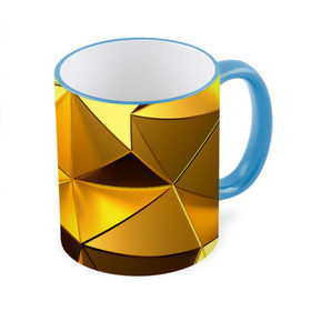 Кружка 3D с принтом Gold texture в Кировске, керамика | ёмкость 330 мл | Тематика изображения на принте: 