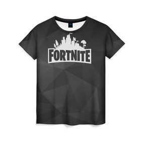 Женская футболка 3D с принтом Fortnite Black Abstract в Кировске, 100% полиэфир ( синтетическое хлопкоподобное полотно) | прямой крой, круглый вырез горловины, длина до линии бедер | 99 problem | 99 problems | abstract | battle | black | fortnite | heroes | royale | survival | абстракция | битва | королевская | королей | фартнайт | фортнайт | фортнит | черная