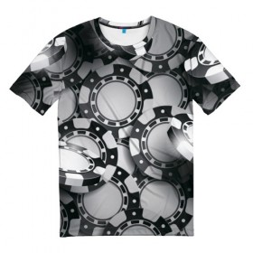 Мужская футболка 3D с принтом Poker в Кировске, 100% полиэфир | прямой крой, круглый вырез горловины, длина до линии бедер | игра | казино | каре | карты | роял | сет | стрит | туз | удача | флеш | фул | хаус