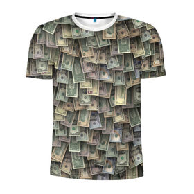 Мужская футболка 3D спортивная с принтом Доллары США в Кировске, 100% полиэстер с улучшенными характеристиками | приталенный силуэт, круглая горловина, широкие плечи, сужается к линии бедра | dollar | forex | usa | банкноты | богатство | валюта | деньги | доллар | купюры | паттрен | трейдер | чешуя