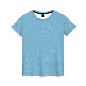 Женская футболка 3D с принтом Blue texture в Кировске, 100% полиэфир ( синтетическое хлопкоподобное полотно) | прямой крой, круглый вырез горловины, длина до линии бедер | 
