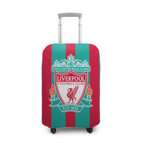 Чехол для чемодана 3D с принтом Liverpool FC в Кировске, 86% полиэфир, 14% спандекс | двустороннее нанесение принта, прорези для ручек и колес | Тематика изображения на принте: england | football | liverpool fc | logo | sport | англия | арт | ливерпуль | лига | лого | спорт | текстура | фк | футбол | футбольный клуб | эмблема