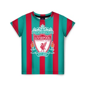 Детская футболка 3D с принтом Liverpool FC в Кировске, 100% гипоаллергенный полиэфир | прямой крой, круглый вырез горловины, длина до линии бедер, чуть спущенное плечо, ткань немного тянется | england | football | liverpool fc | logo | sport | англия | арт | ливерпуль | лига | лого | спорт | текстура | фк | футбол | футбольный клуб | эмблема