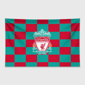 Флаг-баннер с принтом ФК Ливерпуль в Кировске, 100% полиэстер | размер 67 х 109 см, плотность ткани — 95 г/м2; по краям флага есть четыре люверса для крепления | england | fc | англия | ливерпуль | фк