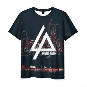 Мужская футболка 3D с принтом Linkin Park Music в Кировске, 100% полиэфир | прямой крой, круглый вырез горловины, длина до линии бедер | linkin park | logo | music | pop | rock | usa | альтернатива | америка | металл | музыка | музыкальный | поп | рок | честер беннингтон