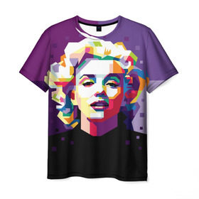 Мужская футболка 3D с принтом Marilyn Monroe в Кировске, 100% полиэфир | прямой крой, круглый вырез горловины, длина до линии бедер | girl | marilyn | monroe | usa | актриса | девушка | звезда | монро | мэрилин | певица | сша