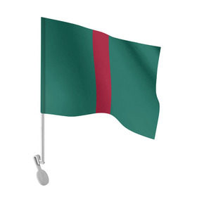 Флаг для автомобиля с принтом Зеленый/бордовый в Кировске, 100% полиэстер | Размер: 30*21 см | gucci | гучи | гуччи | полосы