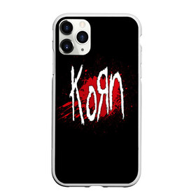 Чехол для iPhone 11 Pro Max матовый с принтом Korn в Кировске, Силикон |  | band | blood | korn | metal | music | rock | атрибутика | группа | кровь | метал | музыка | рок