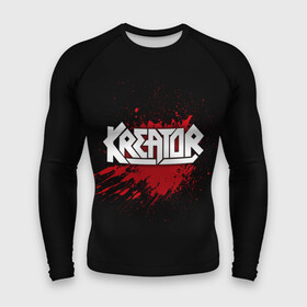 Мужской рашгард 3D с принтом Kreator в Кировске,  |  | band | blood | kreator | metal | music | rock | атрибутика | группа | кровь | метал | музыка | рок