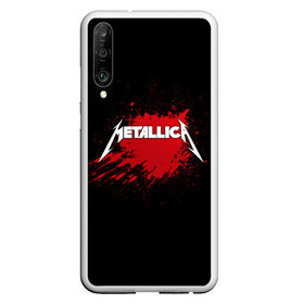 Чехол для Honor P30 с принтом Metallica в Кировске, Силикон | Область печати: задняя сторона чехла, без боковых панелей | Тематика изображения на принте: band | blood | metal | metallica | music | rock | атрибутика | группа | кровь | метал | музыка | рок