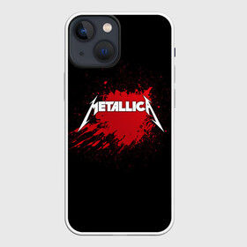 Чехол для iPhone 13 mini с принтом Metallica в Кировске,  |  | band | blood | metal | metallica | music | rock | атрибутика | группа | кровь | метал | музыка | рок