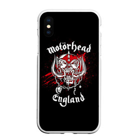 Чехол для iPhone XS Max матовый с принтом Motorhead в Кировске, Силикон | Область печати: задняя сторона чехла, без боковых панелей | band | blood | metal | motorhead | music | rock | атрибутика | группа | кровь | метал | музыка | рок