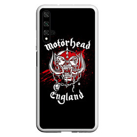 Чехол для Honor 20 с принтом Motorhead в Кировске, Силикон | Область печати: задняя сторона чехла, без боковых панелей | band | blood | metal | motorhead | music | rock | атрибутика | группа | кровь | метал | музыка | рок