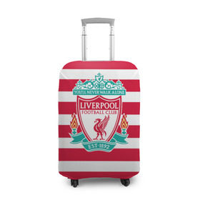 Чехол для чемодана 3D с принтом FC Liverpool в Кировске, 86% полиэфир, 14% спандекс | двустороннее нанесение принта, прорези для ручек и колес | england | football | liverpool fc | англия | ливерпуль | лого | фк | футбол | футбольный клуб