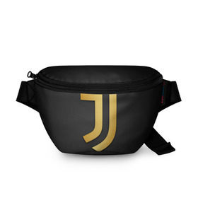 Поясная сумка 3D с принтом Juventus Gold Edition в Кировске, 100% полиэстер | плотная ткань, ремень с регулируемой длиной, внутри несколько карманов для мелочей, основное отделение и карман с обратной стороны сумки застегиваются на молнию | champions | italy | jeep | juventus | league | италия | лига | чемпионов | ювентус