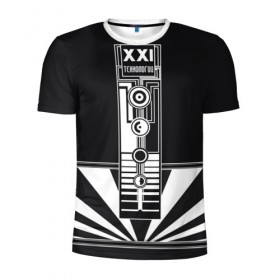 Мужская футболка 3D спортивная с принтом технологии XXI в Кировске, 100% полиэстер с улучшенными характеристиками | приталенный силуэт, круглая горловина, широкие плечи, сужается к линии бедра | 