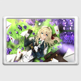 Магнит 45*70 с принтом Violet Evergarden в Кировске, Пластик | Размер: 78*52 мм; Размер печати: 70*45 | anime | violet evergarden | аниме | вайолет эвергарден