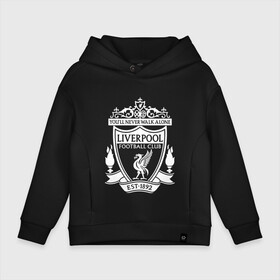 Детское худи Oversize хлопок с принтом Liverpool FC в Кировске, френч-терри — 70% хлопок, 30% полиэстер. Мягкий теплый начес внутри —100% хлопок | боковые карманы, эластичные манжеты и нижняя кромка, капюшон на магнитной кнопке | england | football | liverpool fc | logo | sport | англия | ливерпуль | лига | лого | спорт | фк | футбол | футбольный клуб | эмблема