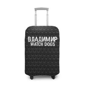 Чехол для чемодана 3D с принтом Владимир Watch Dogs в Кировске, 86% полиэфир, 14% спандекс | двустороннее нанесение принта, прорези для ручек и колес | 