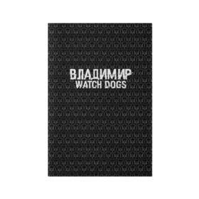 Обложка для паспорта матовая кожа с принтом Владимир Watch Dogs в Кировске, натуральная матовая кожа | размер 19,3 х 13,7 см; прозрачные пластиковые крепления | 