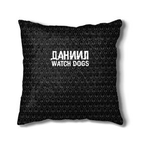 Подушка 3D с принтом Даниил Watch Dogs в Кировске, наволочка – 100% полиэстер, наполнитель – холлофайбер (легкий наполнитель, не вызывает аллергию). | состоит из подушки и наволочки. Наволочка на молнии, легко снимается для стирки | 