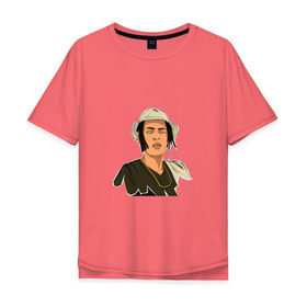 Мужская футболка хлопок Oversize с принтом Kizaru в Кировске, 100% хлопок | свободный крой, круглый ворот, “спинка” длиннее передней части | kizaru | yan kee | барселона | кизару | рэпер | ян кии